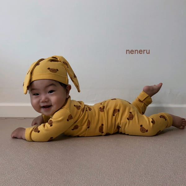 NENERU - Korean Children Fashion - #Kfashion4kids - Bebe Puppy Bodysuit Leggings Hat Set - 5