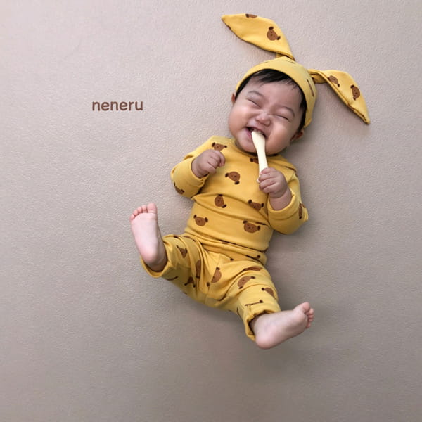 NENERU - Korean Children Fashion - #Kfashion4kids - Bebe Puppy Bodysuit Leggings Hat Set - 7