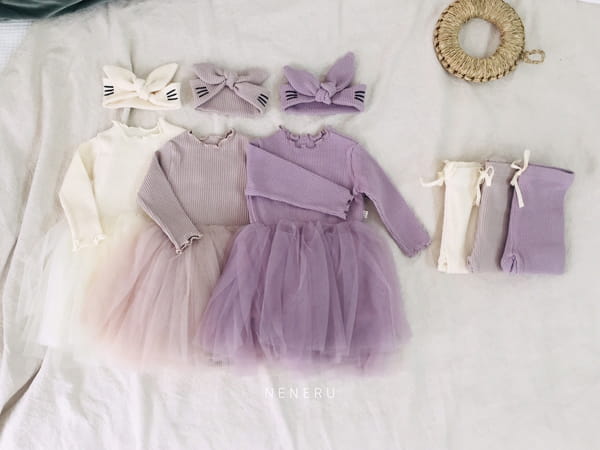 NENERU - Korean Children Fashion - #Kfashion4kids - Bebe Nene Bodysuit Leggings Hat Set