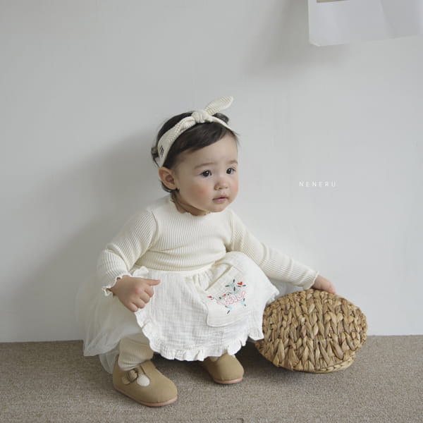 NENERU - Korean Children Fashion - #Kfashion4kids - Bebe Nene Bodysuit Leggings Hat Set - 10