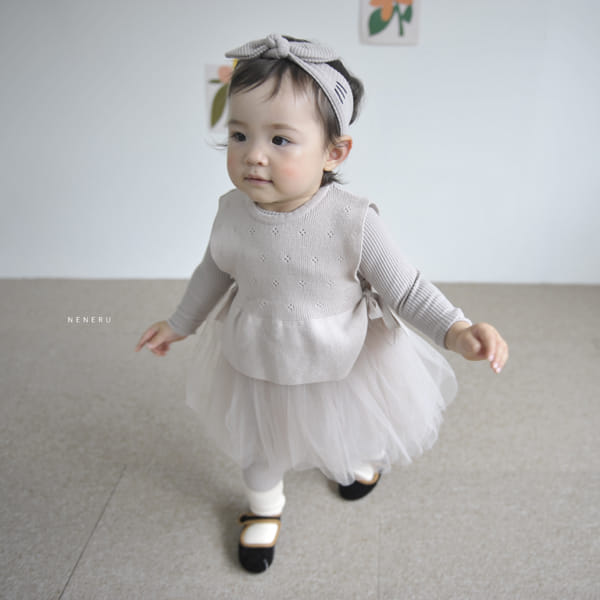 NENERU - Korean Children Fashion - #Kfashion4kids - Bebe Nene Bodysuit Leggings Hat Set - 2