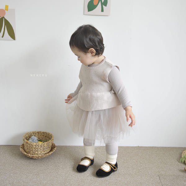 NENERU - Korean Children Fashion - #Kfashion4kids - Bebe Nene Bodysuit Leggings Hat Set - 6