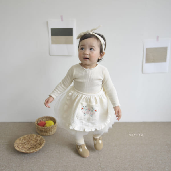 NENERU - Korean Children Fashion - #Kfashion4kids - Bebe Nene Bodysuit Leggings Hat Set - 8