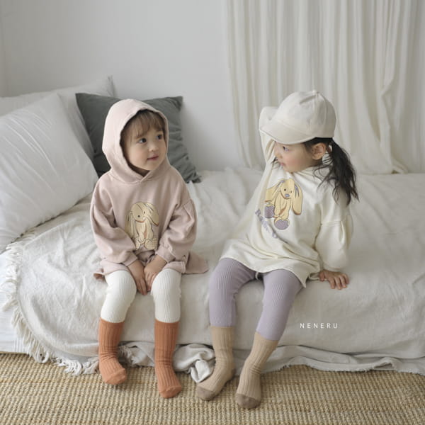 NENERU - Korean Children Fashion - #Kfashion4kids - Rabbit Hoody Long One-piece - 11