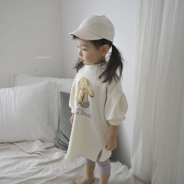 NENERU - Korean Children Fashion - #Kfashion4kids - Rabbit Hoody Long One-piece - 2
