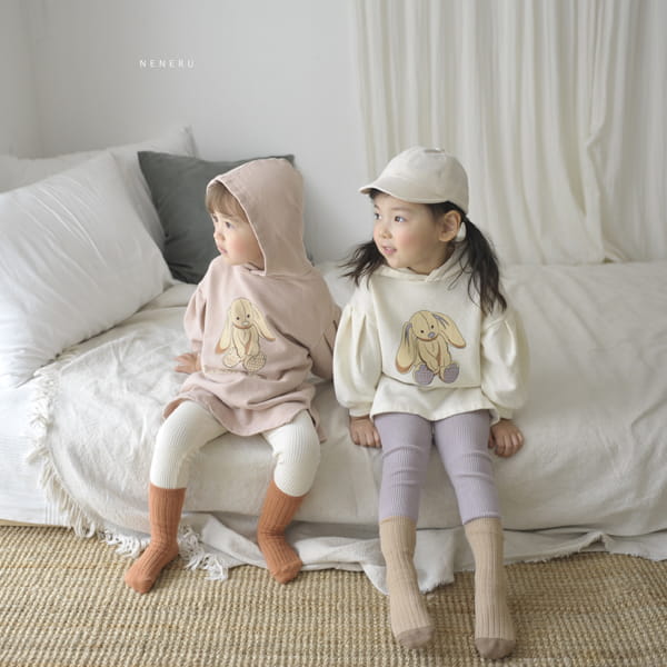 NENERU - Korean Children Fashion - #Kfashion4kids - Rabbit Hoody Long One-piece - 6