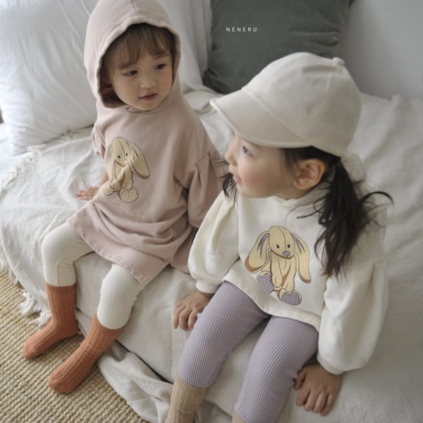 NENERU - Korean Children Fashion - #Kfashion4kids - Rabbit Hoody Long One-piece - 7