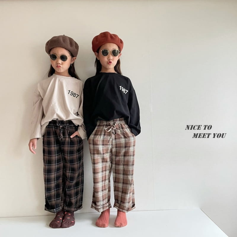 NICE TO MEET YOU - Korean Children Fashion - #Kfashion4kids - 1987 Tee