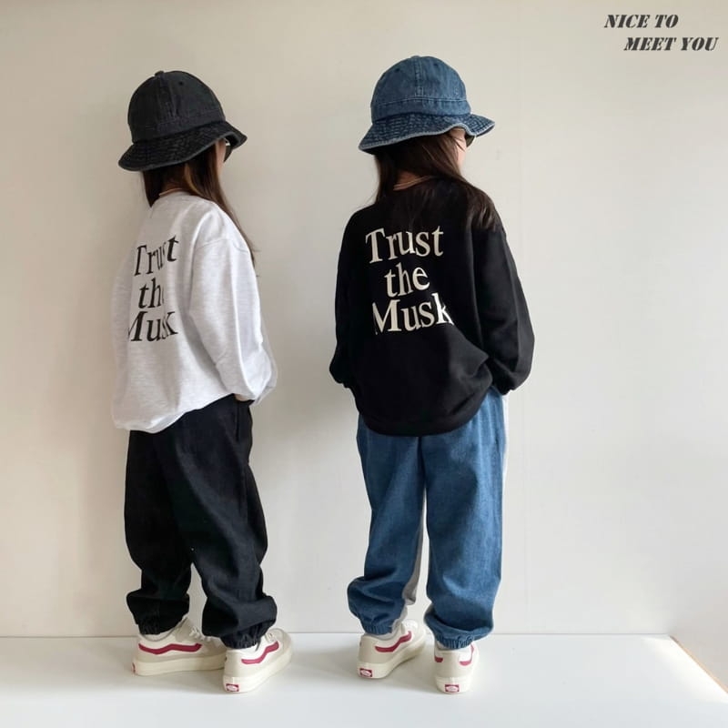 NICE TO MEET YOU - Korean Children Fashion - #Kfashion4kids - Feeling Denim Jogger Pants - 10