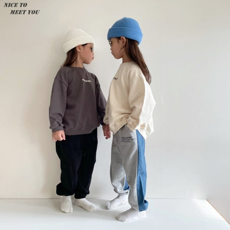 NICE TO MEET YOU - Korean Children Fashion - #Kfashion4kids - Feeling Denim Jogger Pants - 5