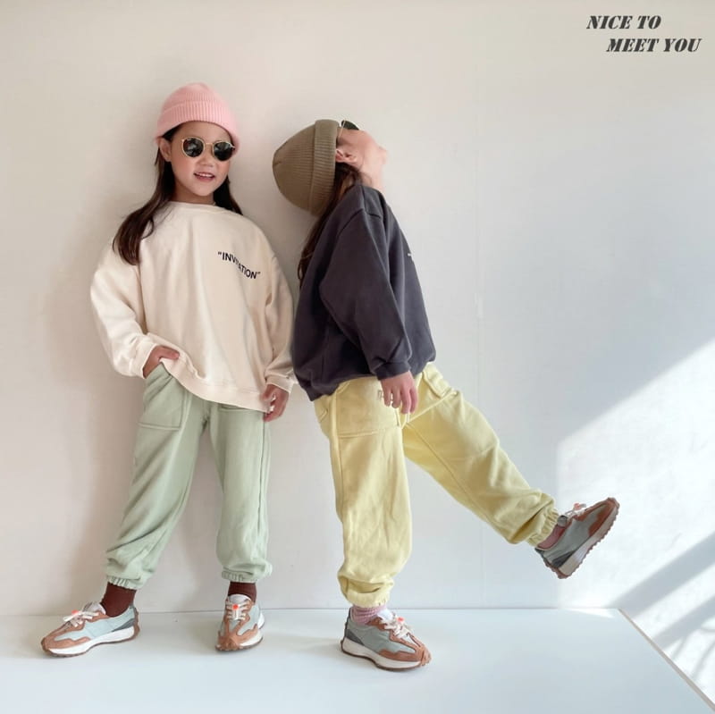 NICE TO MEET YOU - Korean Children Fashion - #Kfashion4kids - Off Sweatshirt - 10