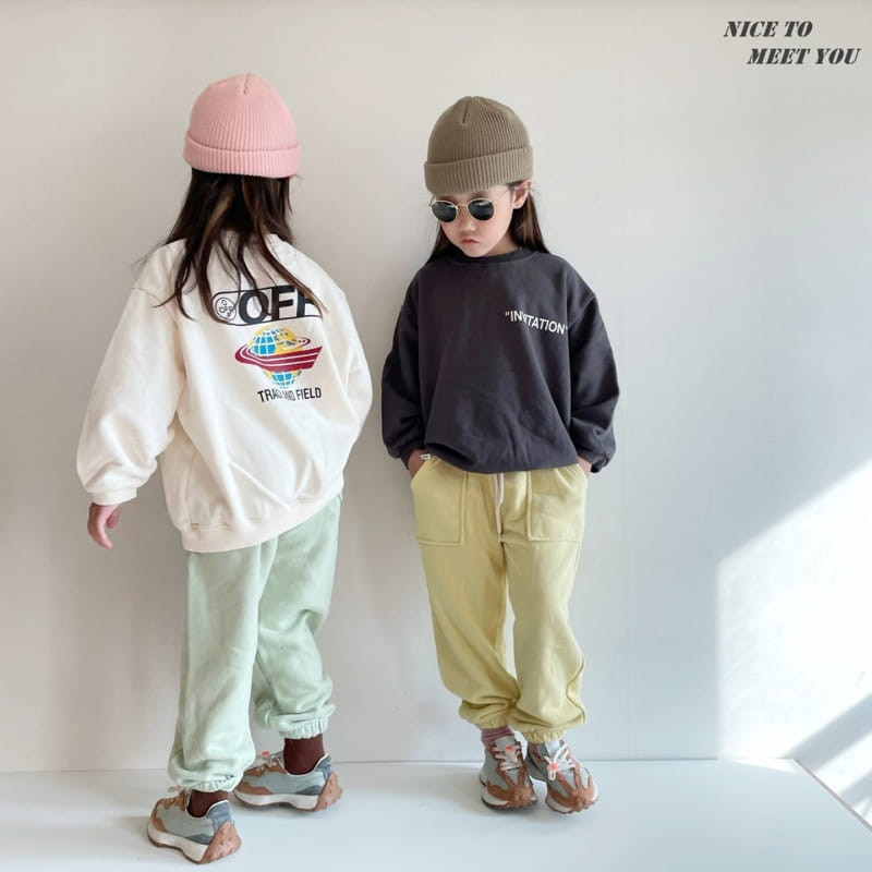 NICE TO MEET YOU - Korean Children Fashion - #Kfashion4kids - Off Sweatshirt - 2