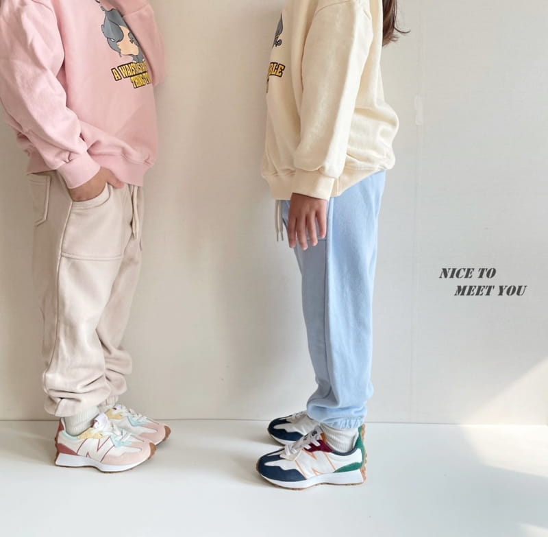 NICE TO MEET YOU - Korean Children Fashion - #Kfashion4kids - Hippo Sweatshirt - 12