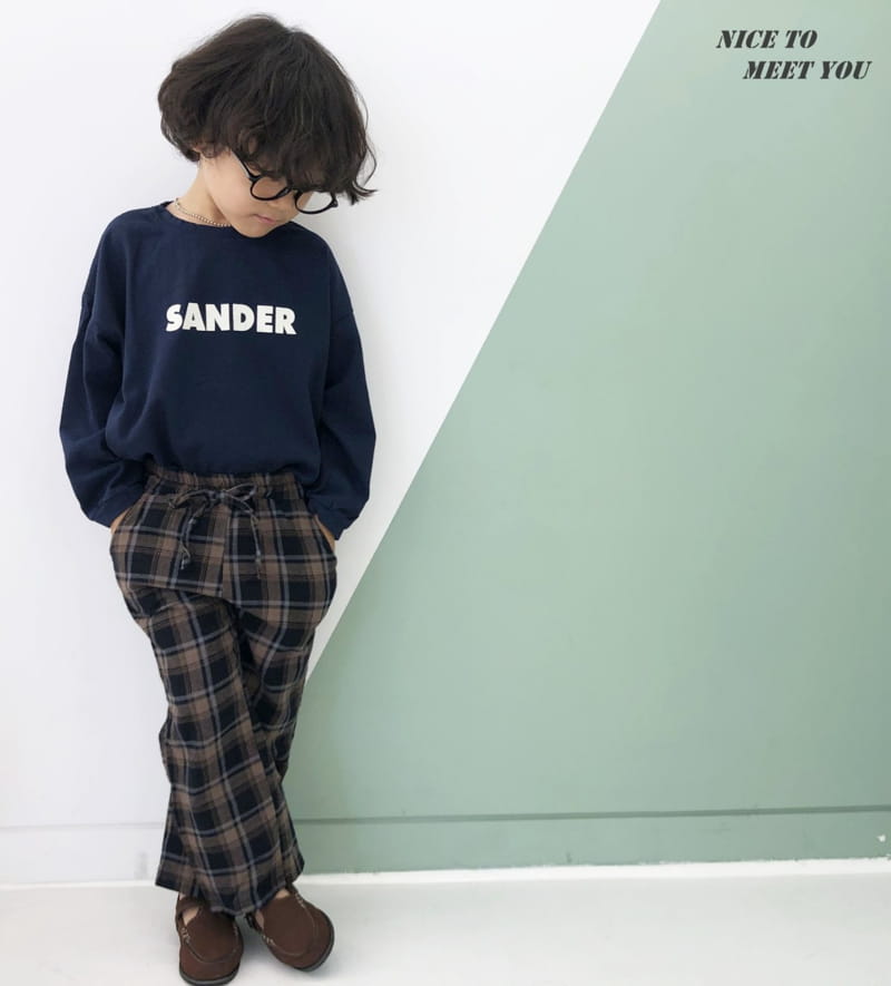 NICE TO MEET YOU - Korean Children Fashion - #Kfashion4kids - Check Wide Pants - 3