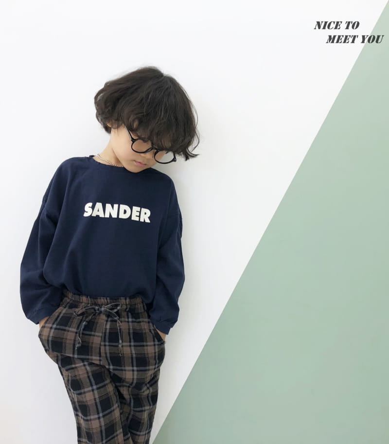 NICE TO MEET YOU - Korean Children Fashion - #Kfashion4kids - Check Wide Pants - 4
