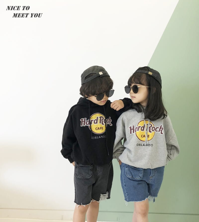 NICE TO MEET YOU - Korean Children Fashion - #Kfashion4kids - Hard Rock Hoody - 12