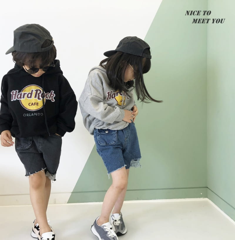 NICE TO MEET YOU - Korean Children Fashion - #Kfashion4kids - Pocket Denim Half Pants - 9