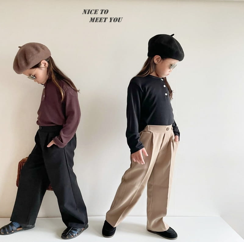 NICE TO MEET YOU - Korean Children Fashion - #Kfashion4kids - Loi Pintuck Pants - 5