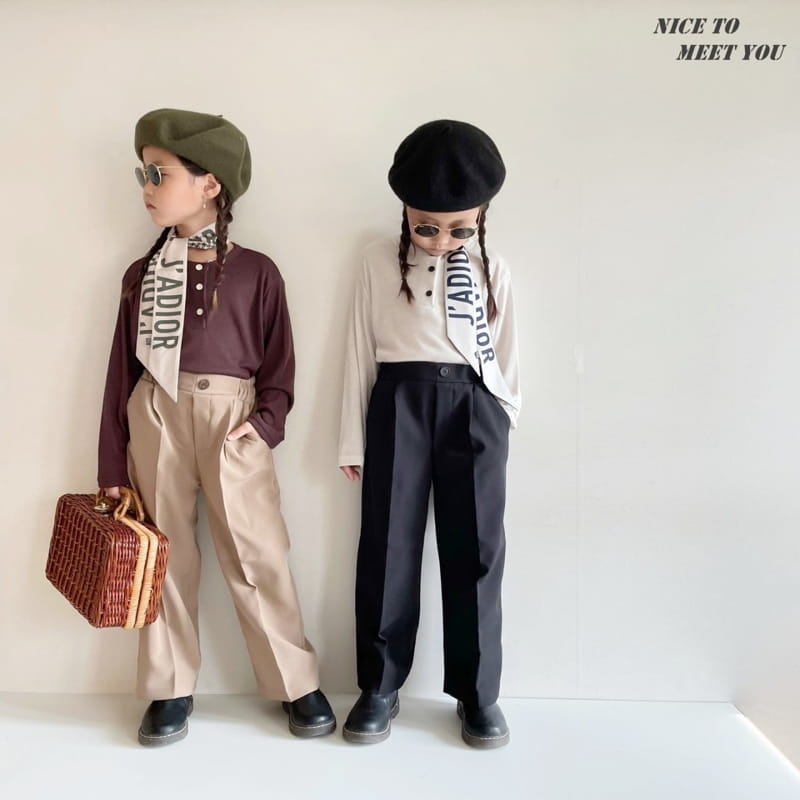 NICE TO MEET YOU - Korean Children Fashion - #Kfashion4kids - Loi Pintuck Pants - 7