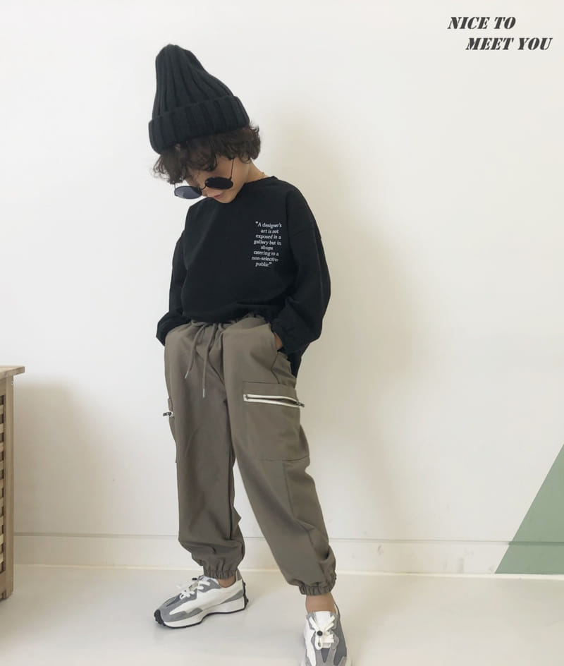 NICE TO MEET YOU - Korean Children Fashion - #Kfashion4kids - Zipper Pocket Pants - 11