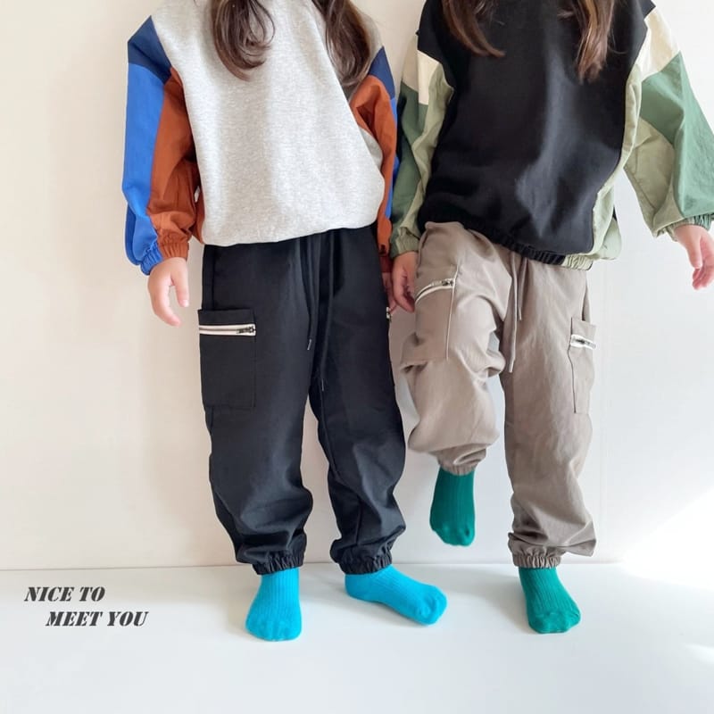 NICE TO MEET YOU - Korean Children Fashion - #Kfashion4kids - Zipper Pocket Pants - 8