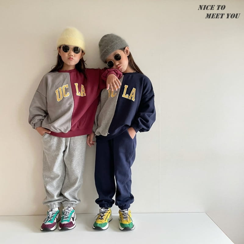 NICE TO MEET YOU - Korean Children Fashion - #Kfashion4kids - UCLA Half Sweatshirt - 11