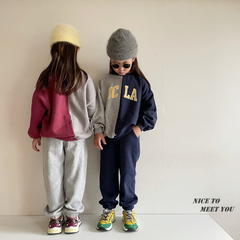 NICE TO MEET YOU - Korean Children Fashion - #Kfashion4kids - UCLA Half Sweatshirt - 2