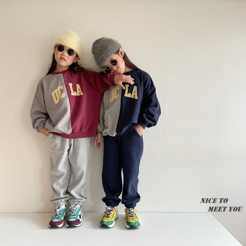 NICE TO MEET YOU - Korean Children Fashion - #Kfashion4kids - UCLA Half Sweatshirt - 3