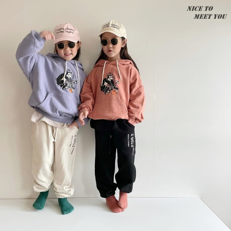 NICE TO MEET YOU - Korean Children Fashion - #Kfashion4kids - Numbering Jogger Pants - 4