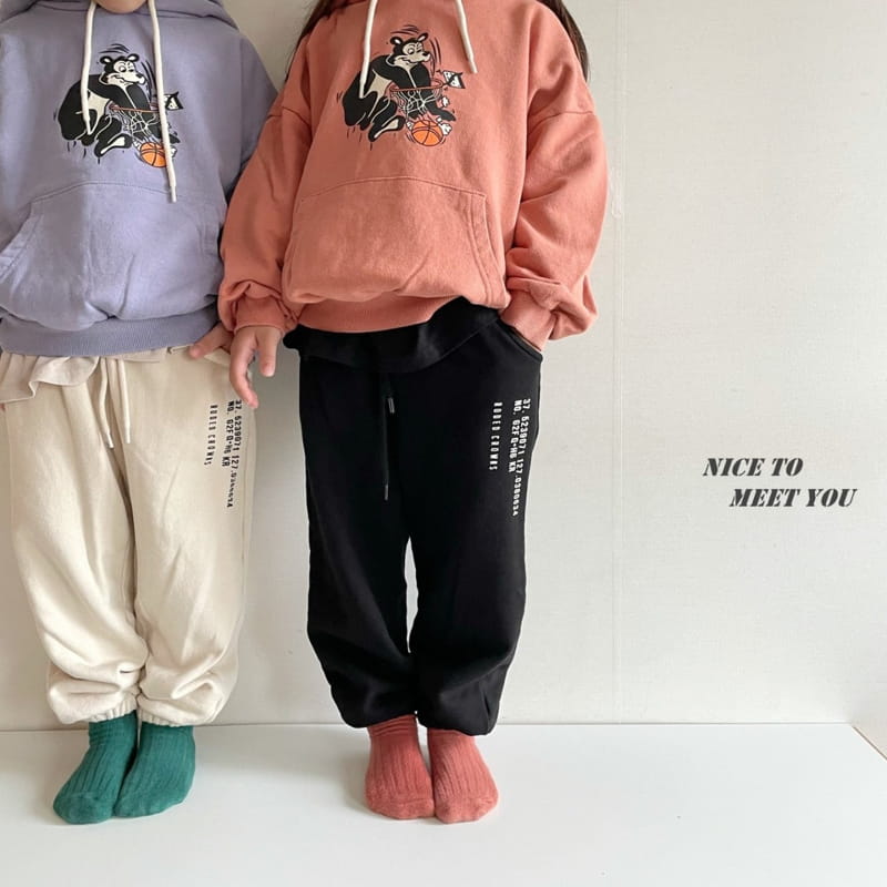 NICE TO MEET YOU - Korean Children Fashion - #Kfashion4kids - Numbering Jogger Pants - 6