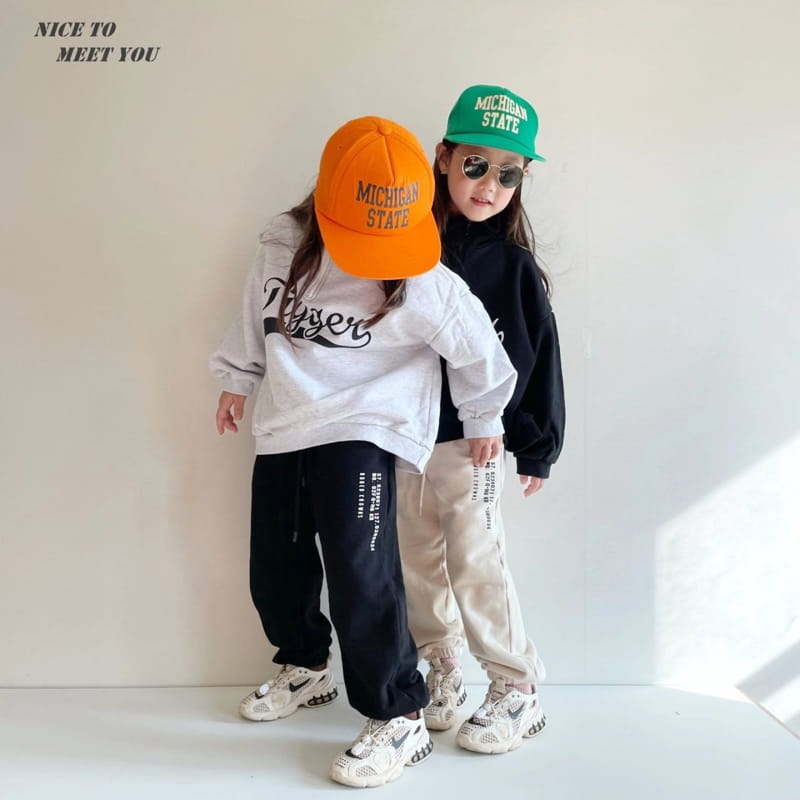 NICE TO MEET YOU - Korean Children Fashion - #Kfashion4kids - Numbering Jogger Pants - 7