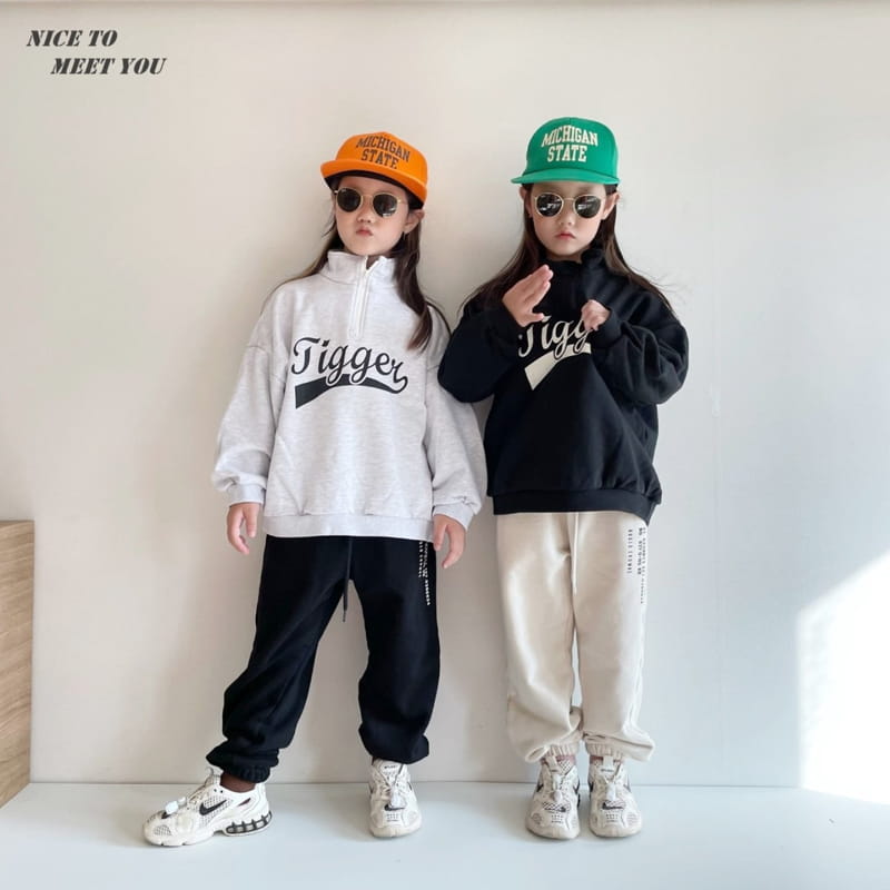 NICE TO MEET YOU - Korean Children Fashion - #Kfashion4kids - Numbering Jogger Pants - 8