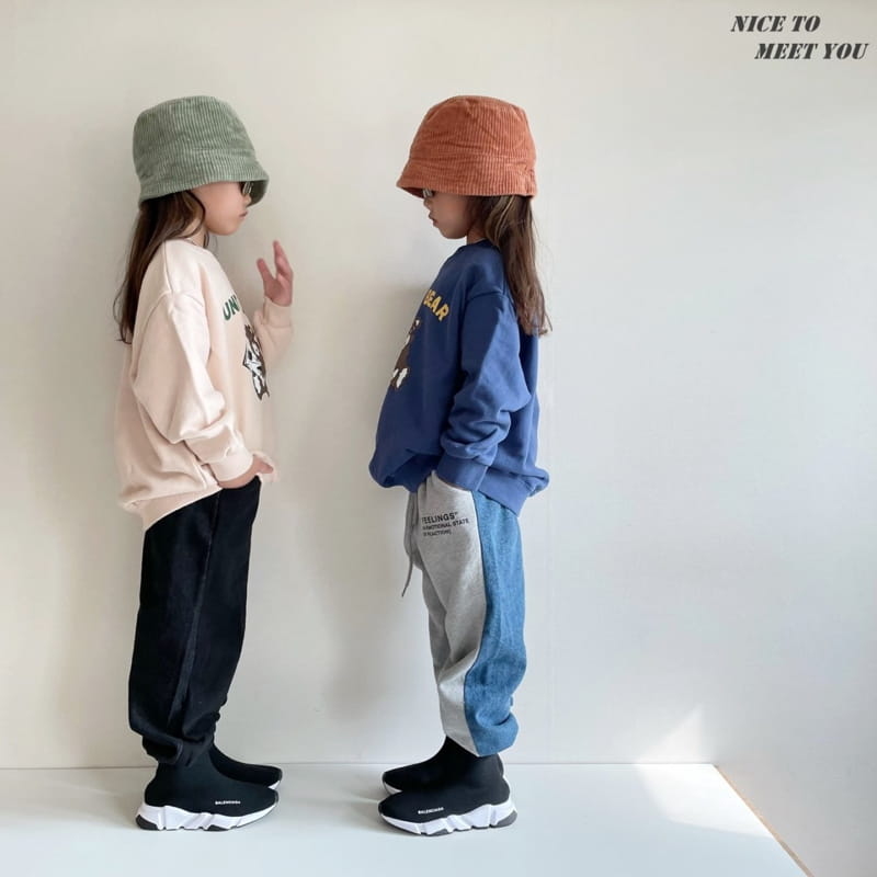 NICE TO MEET YOU - Korean Children Fashion - #Kfashion4kids - Sunday Bear Sweatshirt - 7
