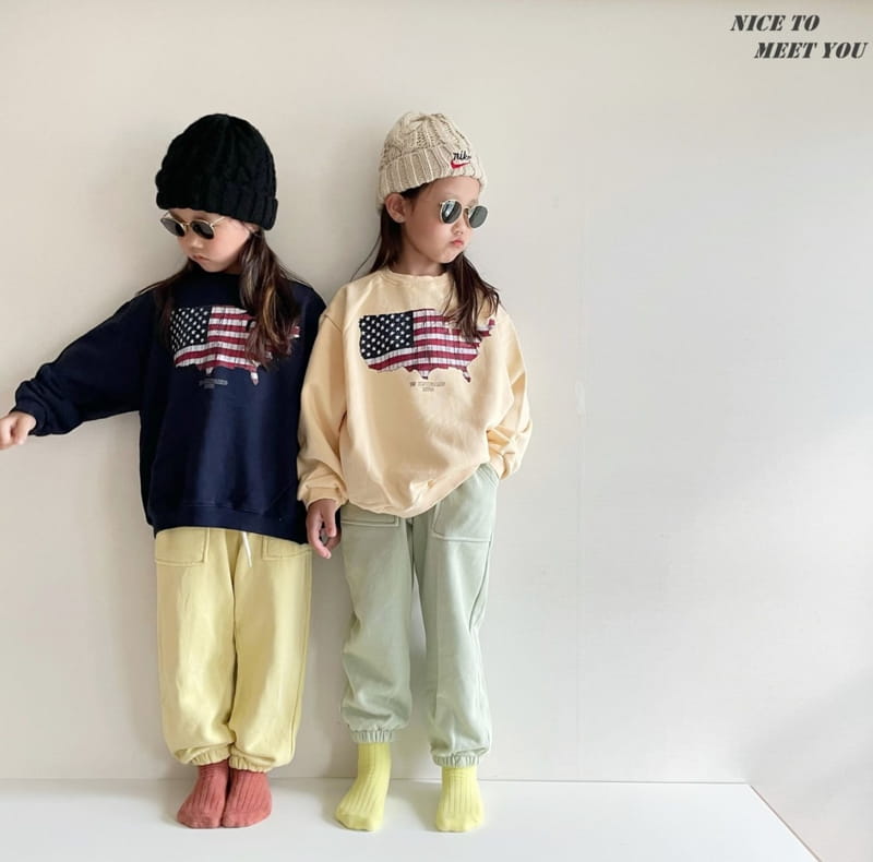 NICE TO MEET YOU - Korean Children Fashion - #Kfashion4kids - America Sweatshirt - 10