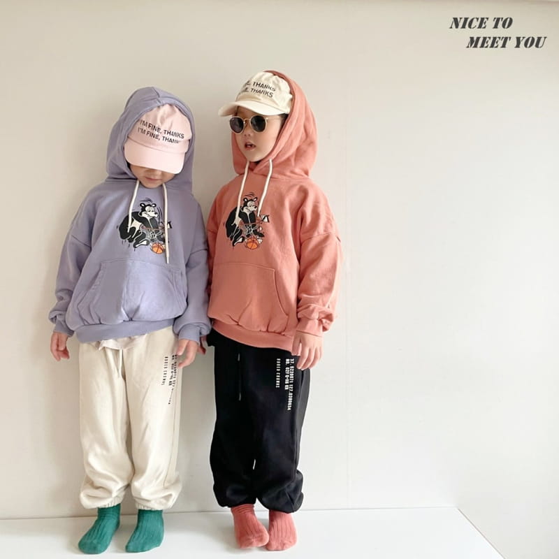 NICE TO MEET YOU - Korean Children Fashion - #Kfashion4kids - Ham's Bear Hoody