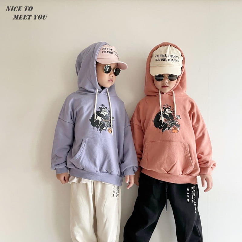 NICE TO MEET YOU - Korean Children Fashion - #Kfashion4kids - Ham's Bear Hoody - 2