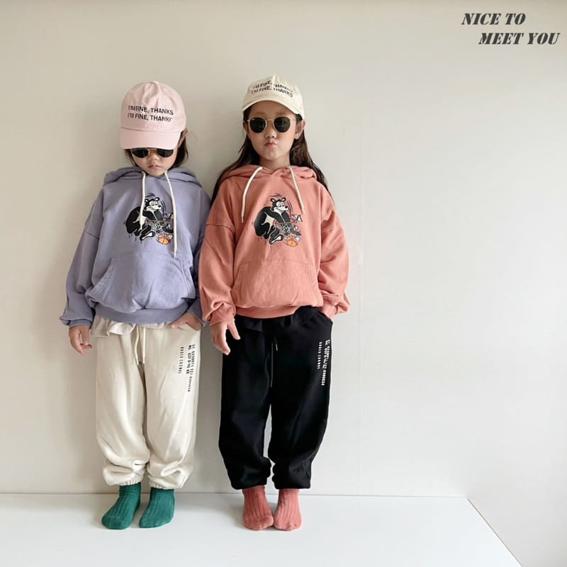 NICE TO MEET YOU - Korean Children Fashion - #Kfashion4kids - Ham's Bear Hoody - 4