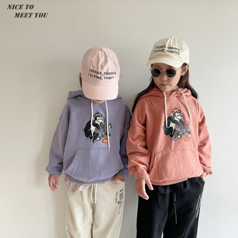 NICE TO MEET YOU - Korean Children Fashion - #Kfashion4kids - Ham's Bear Hoody - 5