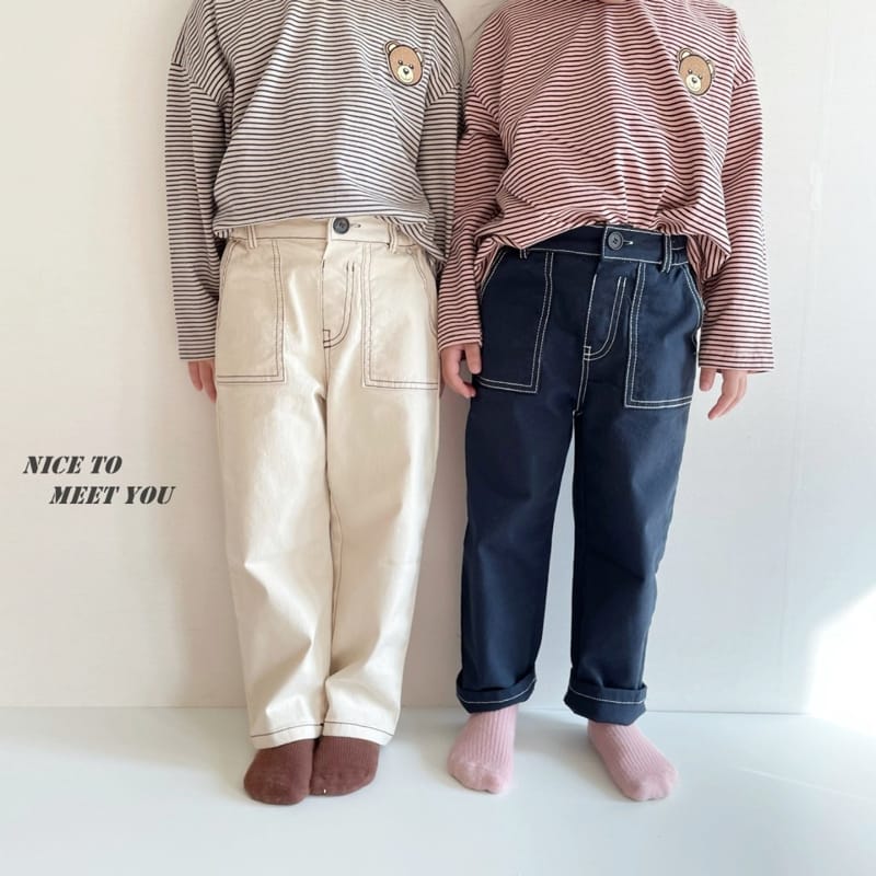 NICE TO MEET YOU - Korean Children Fashion - #Kfashion4kids - Stitch Pants