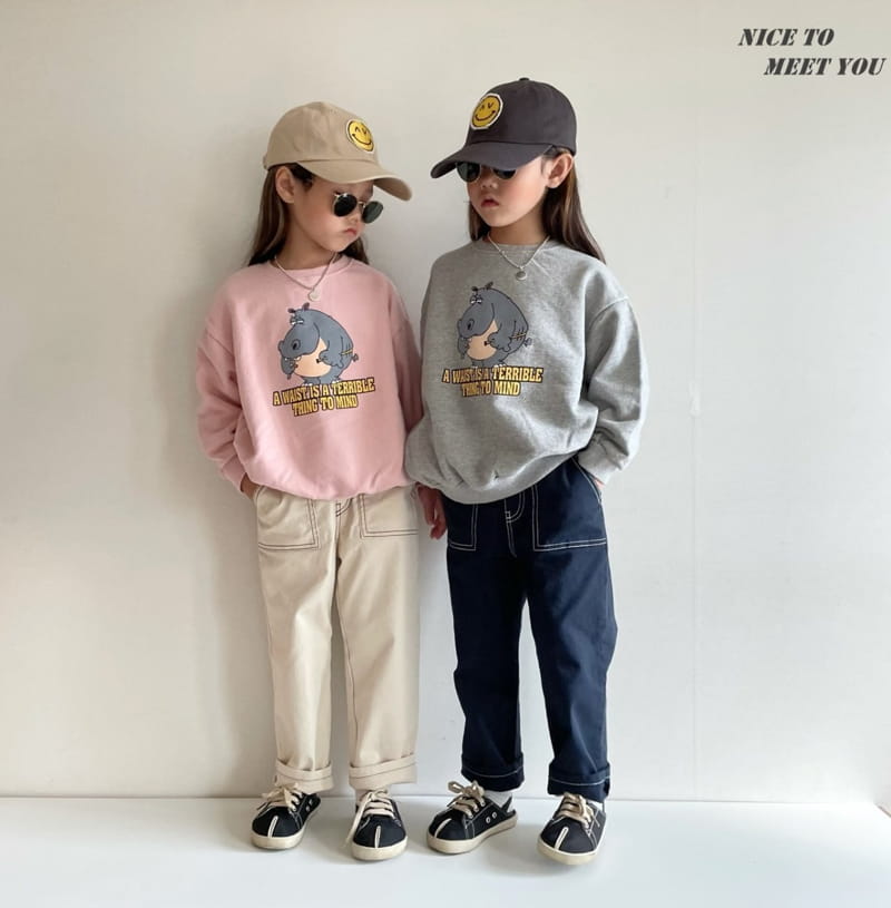NICE TO MEET YOU - Korean Children Fashion - #Kfashion4kids - Stitch Pants - 2