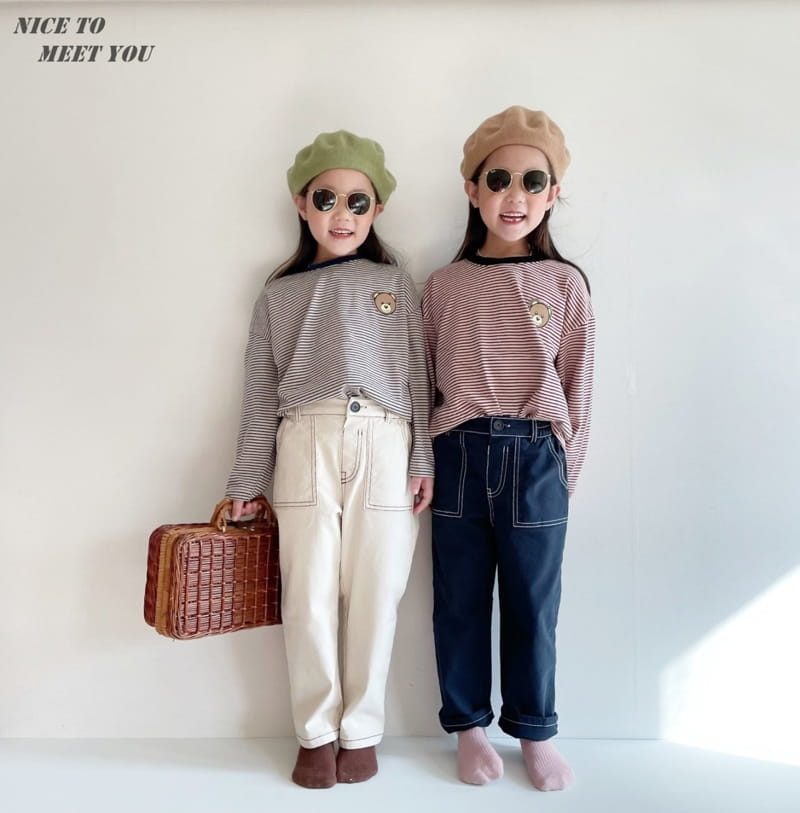 NICE TO MEET YOU - Korean Children Fashion - #Kfashion4kids - Stitch Pants - 8