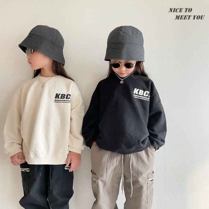 NICE TO MEET YOU - Korean Children Fashion - #Kfashion4kids - KBC Sweatshirt