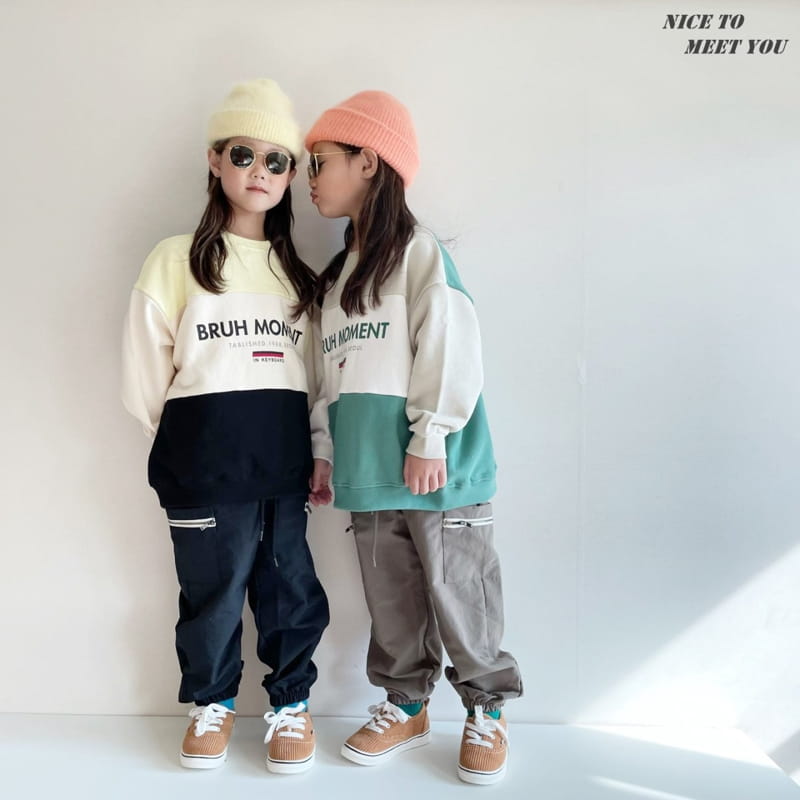 NICE TO MEET YOU - Korean Children Fashion - #Kfashion4kids - Moment Colored Sweatshirt - 10
