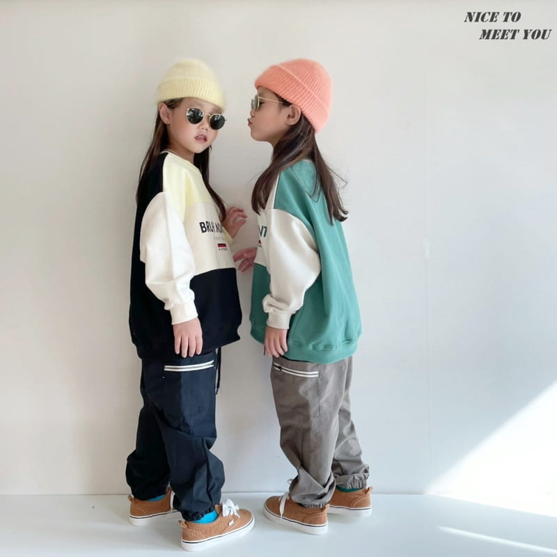 NICE TO MEET YOU - Korean Children Fashion - #Kfashion4kids - Moment Colored Sweatshirt - 11