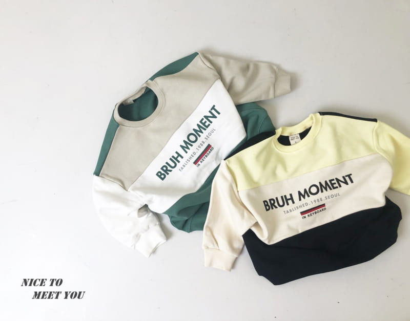 NICE TO MEET YOU - Korean Children Fashion - #Kfashion4kids - Moment Colored Sweatshirt - 12