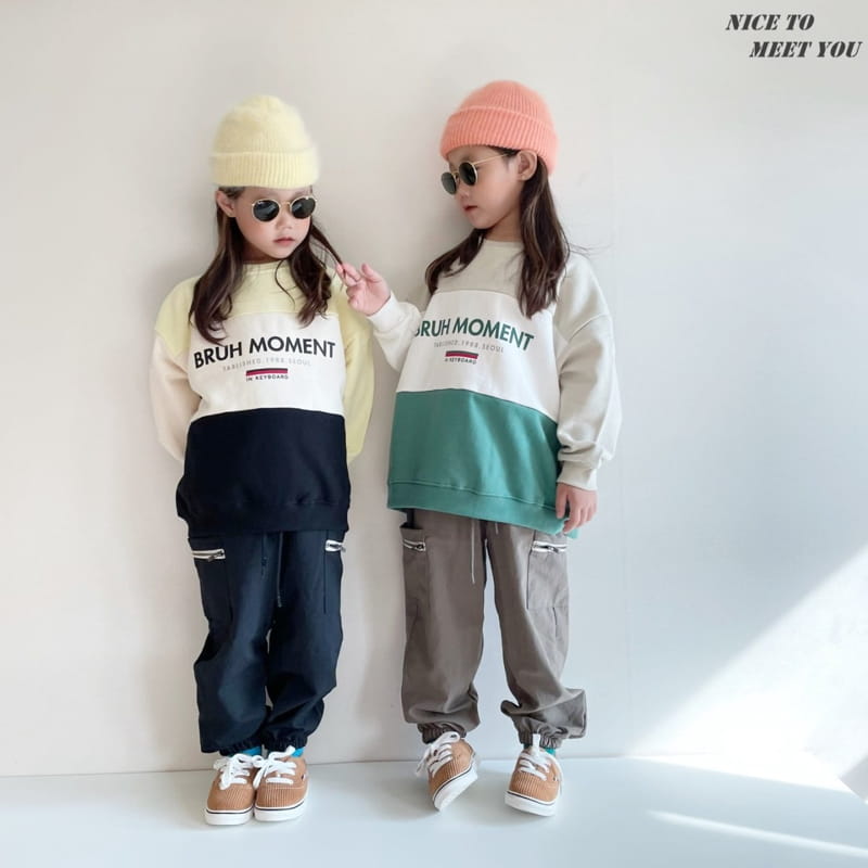 NICE TO MEET YOU - Korean Children Fashion - #Kfashion4kids - Moment Colored Sweatshirt - 3