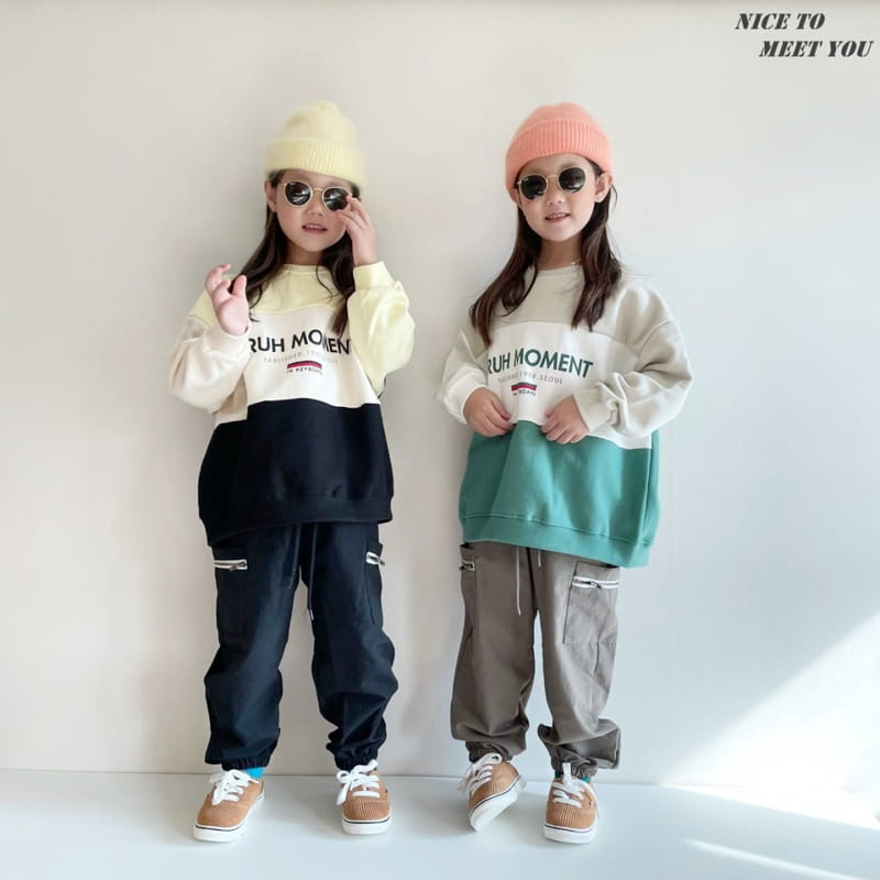 NICE TO MEET YOU - Korean Children Fashion - #Kfashion4kids - Moment Colored Sweatshirt - 5