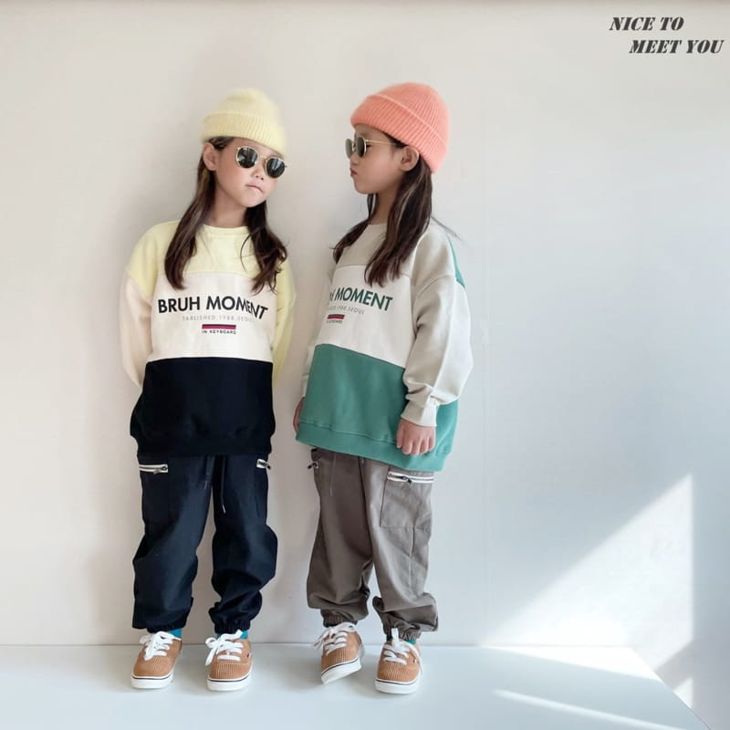 NICE TO MEET YOU - Korean Children Fashion - #Kfashion4kids - Moment Colored Sweatshirt - 8