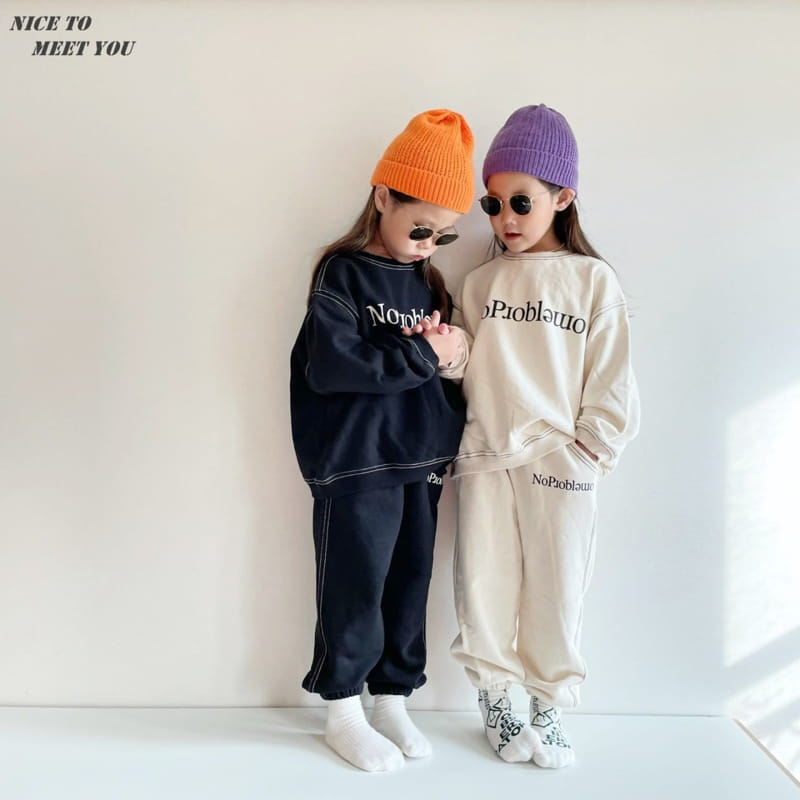 NICE TO MEET YOU - Korean Children Fashion - #Kfashion4kids - Big Stitch Sweatshirt - 10