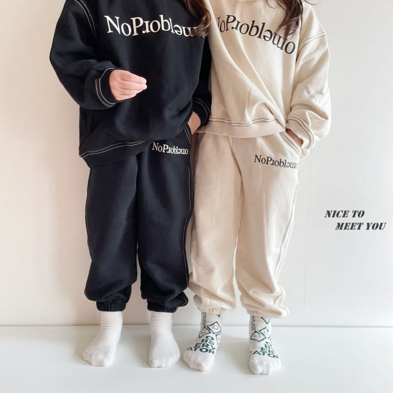 NICE TO MEET YOU - Korean Children Fashion - #Kfashion4kids - Big Stitch Sweatshirt - 12
